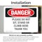Signmission Please Do Not Sit Stand Or Climb Here Thank You, 5 in W x Rectangle, Vinyl Decal OS-2PACK-DS-D-35-L-2106 - alternate 4